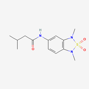 N-(1,3-dimethyl-2,2-dioxido-1,3-dihydrobenzo[c][1,2,5]thiadiazol-5-yl)-3-methylbutanamide