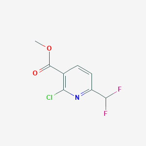 molecular formula C8H6ClF2NO2 B2741655 Methyl 2-chloro-6-(difluoromethyl)pyridine-3-carboxylate CAS No. 1805274-05-8