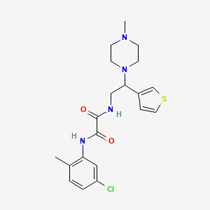 N1-(5-chloro-2-methylphenyl)-N2-(2-(4-methylpiperazin-1-yl)-2-(thiophen-3-yl)ethyl)oxalamide