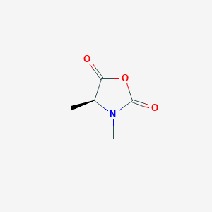 molecular formula C5H7NO3 B2741663 (4S)-3,4-dimethyl-1,3-oxazolidine-2,5-dione CAS No. 58311-53-8; 91049-52-4