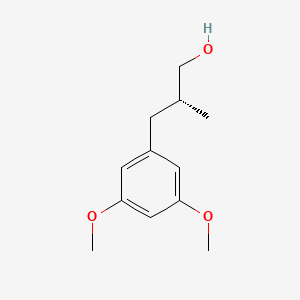 molecular formula C12H18O3 B2741665 (2R)-3-(3,5-Dimethoxyphenyl)-2-methylpropan-1-ol CAS No. 187083-95-0