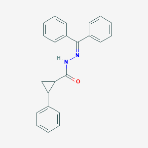 molecular formula C23H20N2O B274167 N-(benzhydrylideneamino)-2-phenylcyclopropane-1-carboxamide 