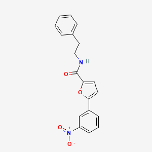 molecular formula C19H16N2O4 B2741701 5-(3-nitrophenyl)-N-(2-phenylethyl)furan-2-carboxamide CAS No. 618419-26-4