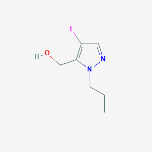 molecular formula C7H11IN2O B2741715 (4-Iodo-1-propyl-1H-pyrazol-5-yl)methanol CAS No. 2101195-54-2