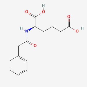 molecular formula C14H17NO5 B2741723 (R)-2-苯乙酰氨基-己二酸 CAS No. 163251-01-2