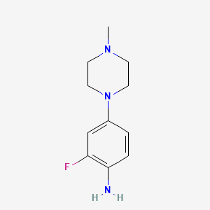 molecular formula C11H16FN3 B2741725 2-Fluoro-4-(4-methyl-1-piperazinyl)aniline CAS No. 500205-59-4