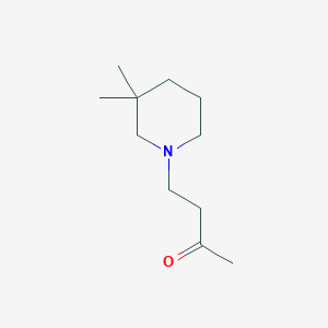 molecular formula C11H21NO B2741728 4-(3,3-Dimethylpiperidin-1-yl)butan-2-one CAS No. 1343895-87-3