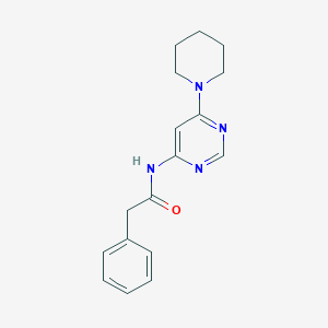 molecular formula C17H20N4O B2741736 2-phenyl-N-(6-(piperidin-1-yl)pyrimidin-4-yl)acetamide CAS No. 1421583-97-2
