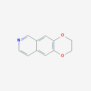 molecular formula C11H9NO2 B2741737 2H,3H-[1,4]二氧杂环己烷并[2,3-g]异喹啉 CAS No. 4362-07-6