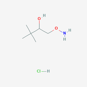 1-Aminooxy-3,3-dimethylbutan-2-ol;hydrochloride