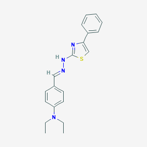 4-(Diethylamino)benzaldehyde (4-phenyl-1,3-thiazol-2-yl)hydrazone