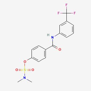 [4-[[3-(trifluoromethyl)phenyl]carbamoyl]phenyl] N,N-dimethylsulfamate