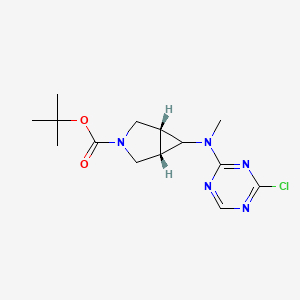 Tert-butyl (1R,5S)-6-[(4-chloro-1,3,5-triazin-2-yl)-methylamino]-3-azabicyclo[3.1.0]hexane-3-carboxylate