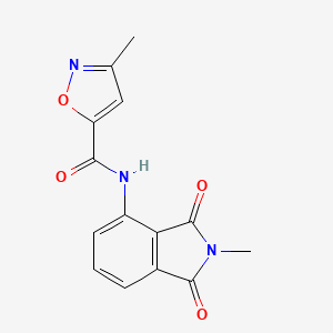 3-methyl-N-(2-methyl-1,3-dioxoisoindolin-4-yl)isoxazole-5-carboxamide