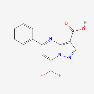 7-(Difluoromethyl)-5-phenylpyrazolo[1,5-a]pyrimidine-3-carboxylic acid