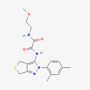 N'-[2-(2,4-dimethylphenyl)-4,6-dihydrothieno[3,4-c]pyrazol-3-yl]-N-(2-methoxyethyl)oxamide