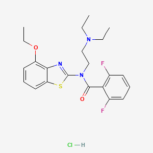 N-(2-(diethylamino)ethyl)-N-(4-ethoxybenzo[d]thiazol-2-yl)-2,6-difluorobenzamide hydrochloride