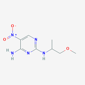 molecular formula C8H13N5O3 B2741836 N2-(1-methoxypropan-2-yl)-5-nitropyrimidine-2,4-diamine CAS No. 1257547-87-7