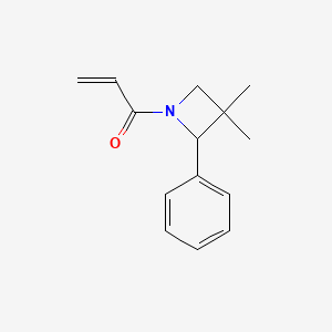 1-(3,3-Dimethyl-2-phenylazetidin-1-yl)prop-2-en-1-one