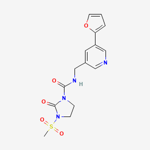 N-((5-(furan-2-yl)pyridin-3-yl)methyl)-3-(methylsulfonyl)-2-oxoimidazolidine-1-carboxamide