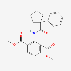 Methyl 3-(methoxycarbonyl)-2-((phenylcyclopentyl)carbonylamino)benzoate
