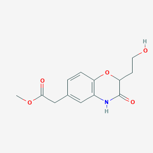 methyl 2-[2-(2-hydroxyethyl)-3-oxo-3,4-dihydro-2H-1,4-benzoxazin-6-yl]acetate