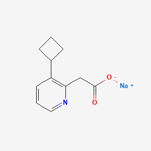 Sodium 2-(3-cyclobutylpyridin-2-YL)acetate