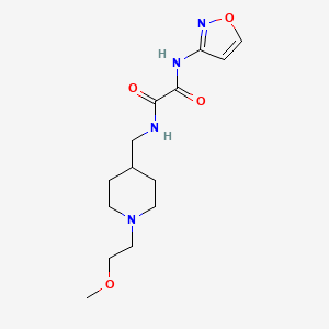 molecular formula C14H22N4O4 B2741884 N1-(isoxazol-3-yl)-N2-((1-(2-methoxyethyl)piperidin-4-yl)methyl)oxalamide CAS No. 953199-19-4