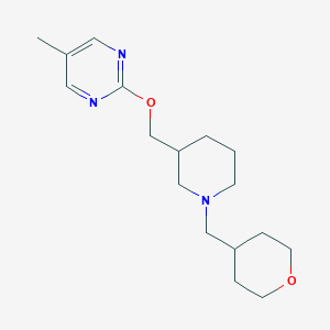 5-Methyl-2-[[1-(oxan-4-ylmethyl)piperidin-3-yl]methoxy]pyrimidine