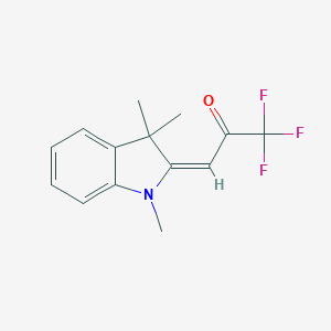 molecular formula C14H14F3NO B274190 1,1,1-trifluoro-3-(1,3,3-trimethyl-1,3-dihydro-2H-indol-2-ylidene)acetone 