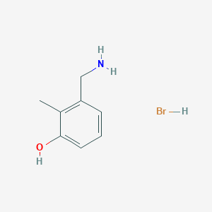 3-(Aminomethyl)-2-methylphenol;hydrobromide