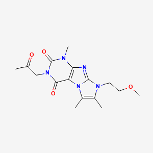 6-(2-Methoxyethyl)-4,7,8-trimethyl-2-(2-oxopropyl)purino[7,8-a]imidazole-1,3-dione