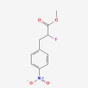 alpha-Fluoro-4-nitrobenzenepropanoic acid methyl ester