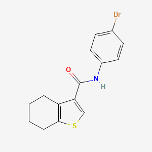 molecular formula C15H14BrNOS B2741942 N-(4-bromophenyl)-4,5,6,7-tetrahydro-1-benzothiophene-3-carboxamide CAS No. 314250-95-8