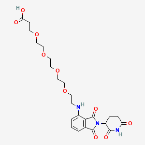 molecular formula C24H31N3O10 B2741950 Pomalidomide-PEG4-CO2H CAS No. 2138440-81-8