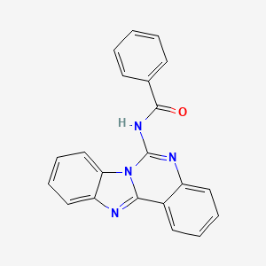molecular formula C21H14N4O B2741954 N-(benzimidazolo[1,2-c]quinazolin-6-yl)benzamide CAS No. 361173-76-4
