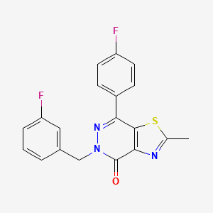 5-(3-fluorobenzyl)-7-(4-fluorophenyl)-2-methylthiazolo[4,5-d]pyridazin-4(5H)-one