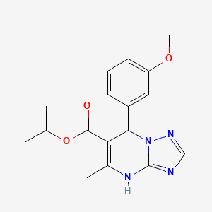 Isopropyl 7-(3-methoxyphenyl)-5-methyl-4,7-dihydro[1,2,4]triazolo[1,5-a]pyrimidine-6-carboxylate