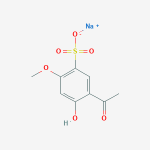 molecular formula C9H9NaO6S B2741971 Sodium paeonol sulfonate CAS No. 827610-11-7