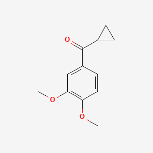 molecular formula C12H14O3 B2742002 Cyclopropyl(3,4-dimethoxyphenyl)methanone CAS No. 92847-88-6