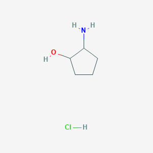 molecular formula C5H12ClNO B2742008 2-Aminocyclopentanol hydrochloride CAS No. 68327-11-7; 98137-42-9