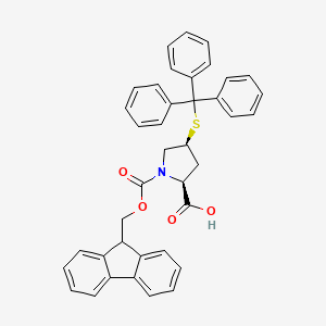 molecular formula C39H33NO4S B2742012 (2S,3S)-Fmoc-Mpc(Trt)-OH CAS No. 929101-56-4