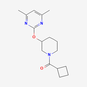 Cyclobutyl(3-((4,6-dimethylpyrimidin-2-yl)oxy)piperidin-1-yl)methanone