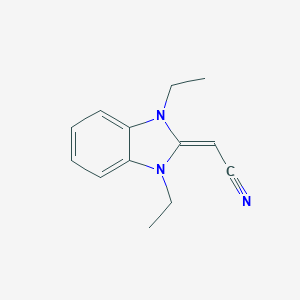 (1,3-diethyl-1,3-dihydro-2H-benzimidazol-2-ylidene)acetonitrile