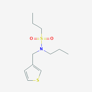 N-propyl-N-(thiophen-3-ylmethyl)propane-1-sulfonamide