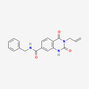 molecular formula C19H17N3O3 B2742036 3-allyl-N-benzyl-2,4-dioxo-1,2,3,4-tetrahydroquinazoline-7-carboxamide CAS No. 892294-01-8