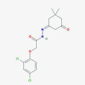 molecular formula C16H18Cl2N2O3 B274204 2-(2,4-dichlorophenoxy)-N'-(3,3-dimethyl-5-oxocyclohexylidene)acetohydrazide 