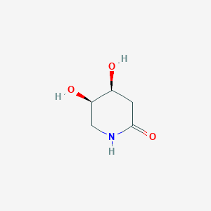 molecular formula C5H9NO3 B2742041 (4S,5R)-4,5-Dihydroxypiperidin-2-one CAS No. 1429476-35-6