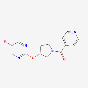(3-((5-Fluoropyrimidin-2-yl)oxy)pyrrolidin-1-yl)(pyridin-4-yl)methanone