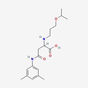 4-((3,5-Dimethylphenyl)amino)-2-((3-isopropoxypropyl)amino)-4-oxobutanoic acid